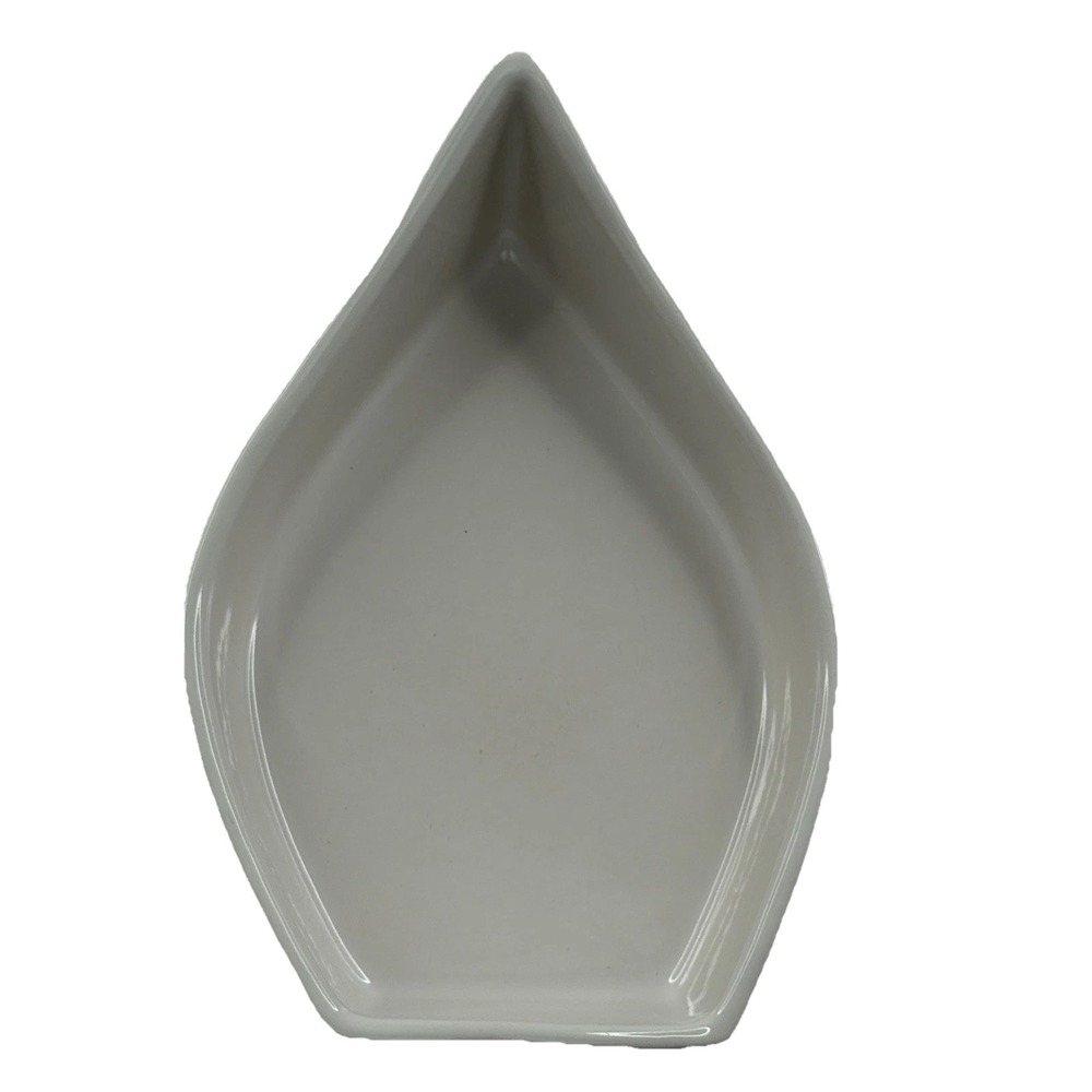 Deltis Made in Portugal White Boat Shape Stoneware Bowl